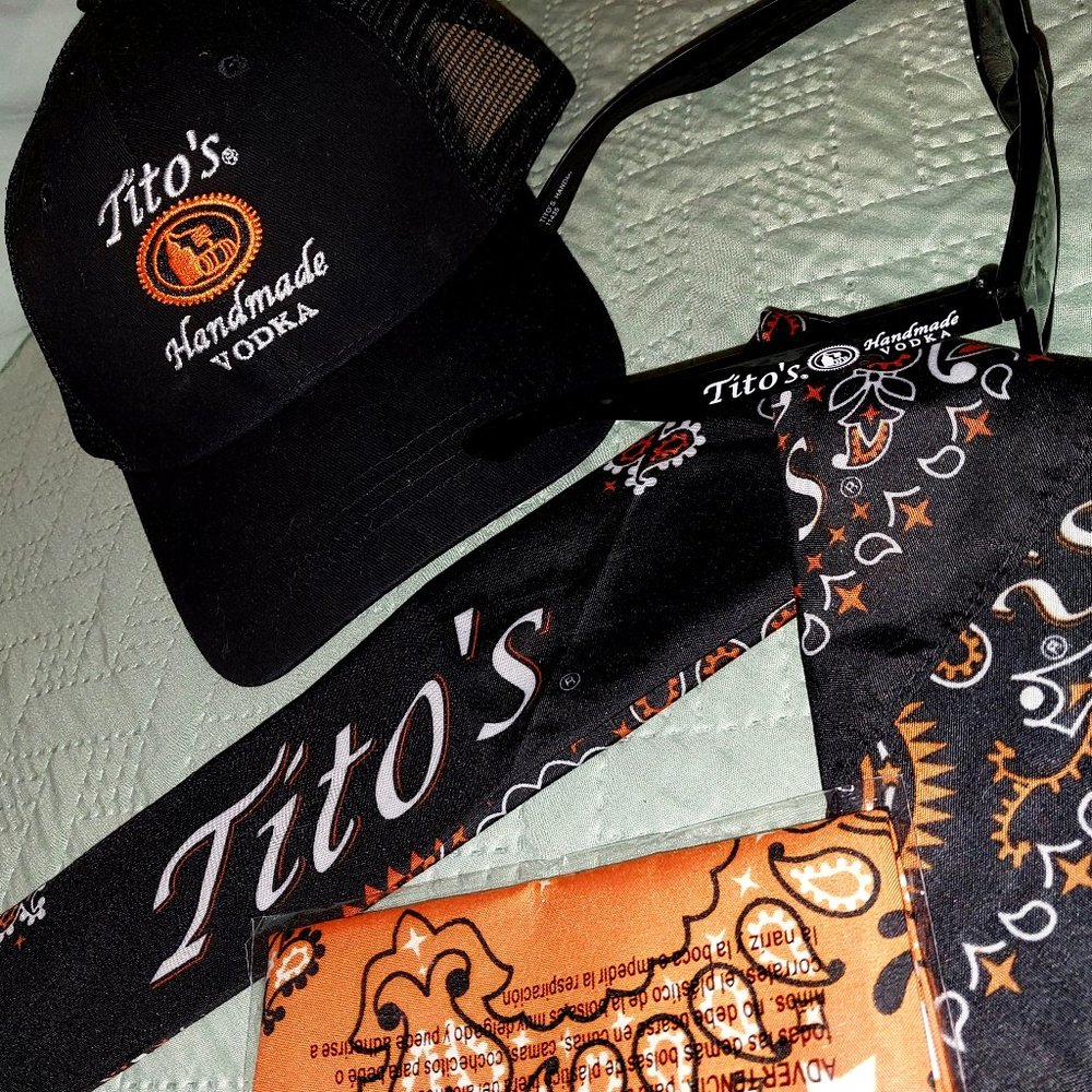 Tito's lot New hat, bandana, koozi, decals, magnets and sunglasses - 0009